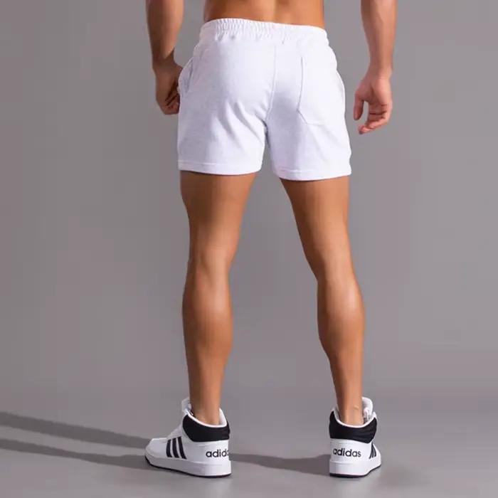 Short de course en coton pour hommes, sous-vêtements de Sport décontractés, Yoga, entraînement, boxe