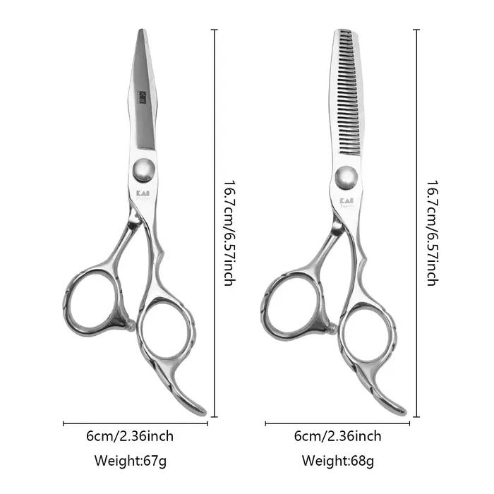 Ciseaux de coupe de cheveux professionnels-cisailles en acier inoxydable de 6 pouces pour outils de