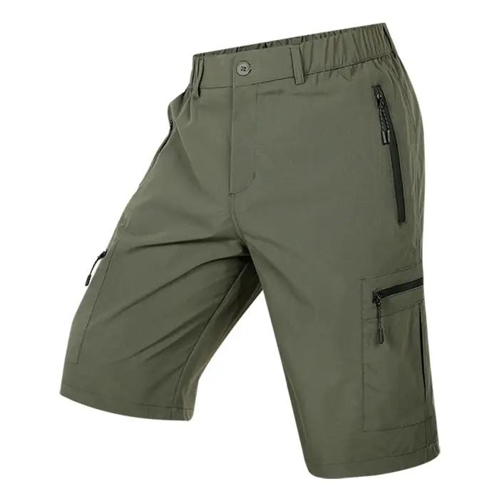 Shorts cargo d'été à séchage rapide pour hommes, shorts de travail légers multi-poches, imperméables