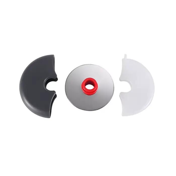 Couteau à découper à roue ronde en acier inoxydable pour Pizza, avec couvercle, rouleau, trancheur d