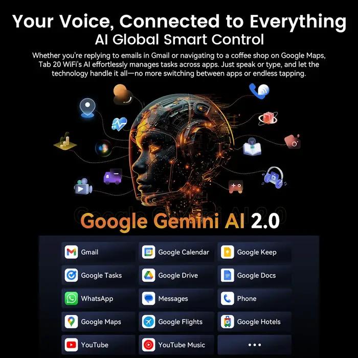 Tablette Blackview Tab 20 WIFI 10,1'' HD+ IPS Display Widevine L1 4 Go 64 Go Unisoc T310 Android 15