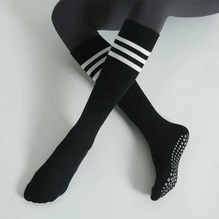 Chaussettes yoga anti-dérapantes femmes - Coton sport respirant fitness pilates danse automne hiver