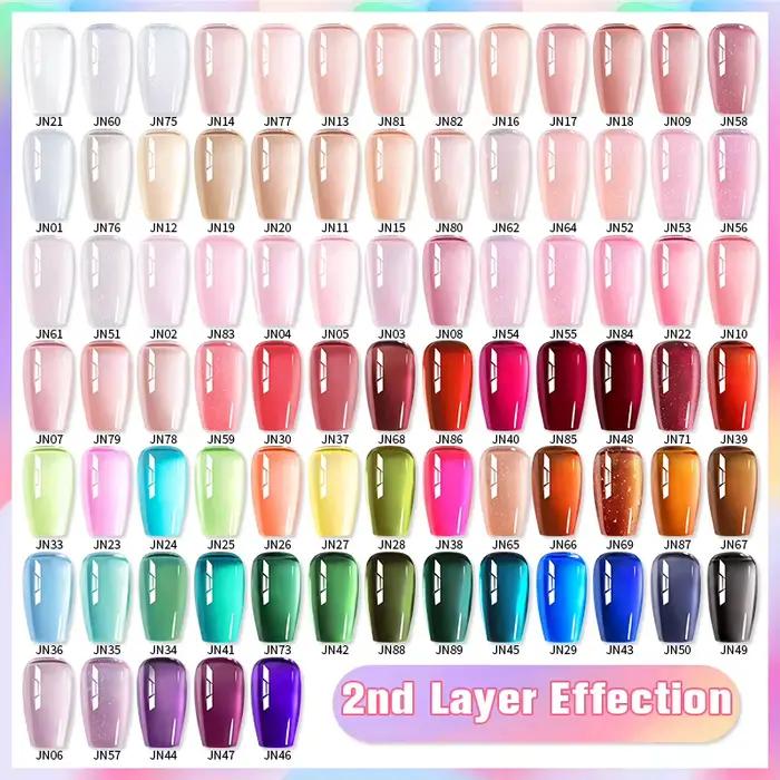 BORN PRETTY gelée nu Gel vernis à ongles 10ml rose clair pêche translucide couleur UV lumière Cure G