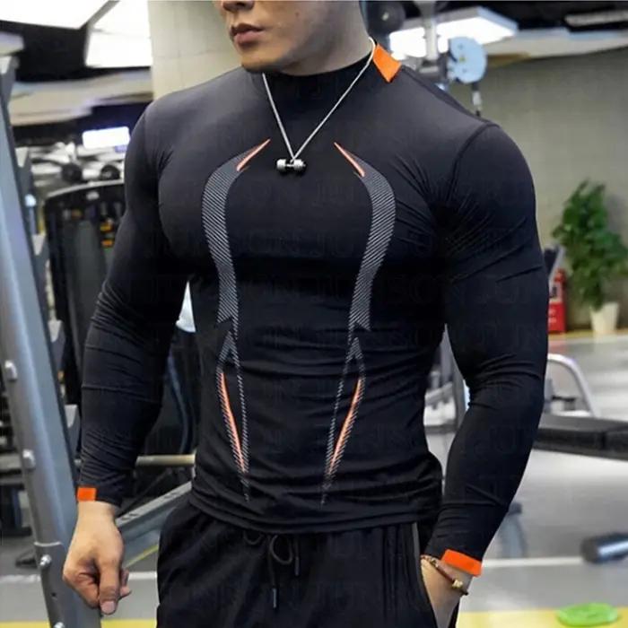 T-Shirt d'été à manches longues pour hommes, séchage rapide, respirant, climatisation, Protection so