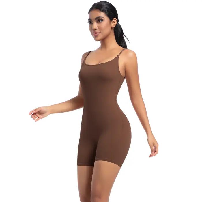 Combinaison dos nu sans couture femme - Barboteuse fitness pour lifting hanche sport