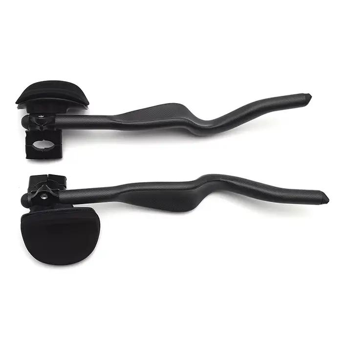 Vélo de route Triathlon temps d'essai 3K repose-vélo entièrement en carbone guidon TT 35 degrés pour extension de guidon Aero avec clip occasion course endurance triathlon
