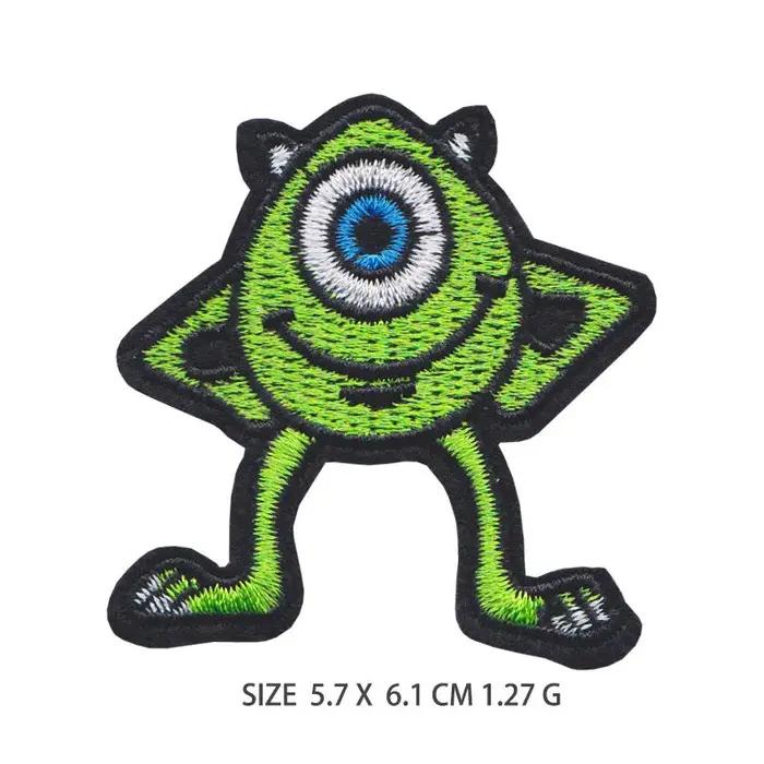 Patchs brodés de dessin animé mignon pour vêtements, autocollant de monstre Animal, Patch de fer sur