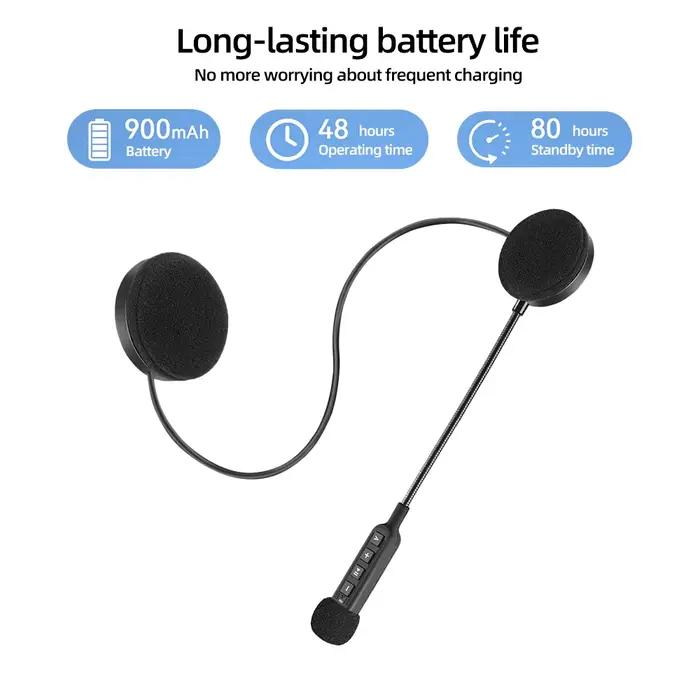 BT30S casque de moto casque Bluetooth 5.3 sans fil écouteur mains libres Kit d'appel stéréo pour cav