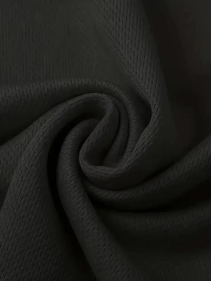 T-shirt col rond noir ultraléger pour hommes, séchage rapide, respirant, absorbant la sueur, adapté