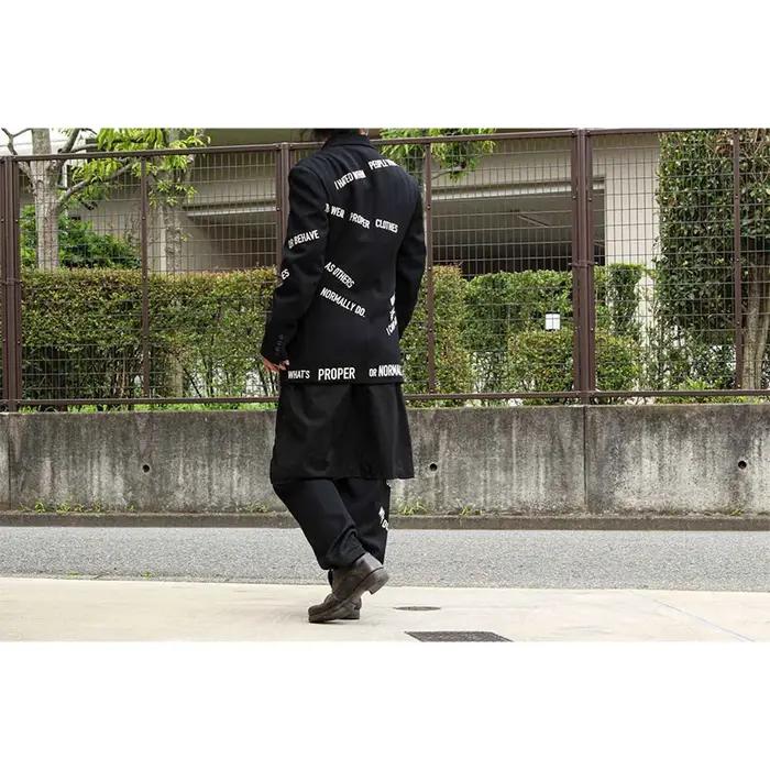 Pantalon pour hommes avec slogan de style sombre et de niche au design original TOP-YAMAMOTO, une ma