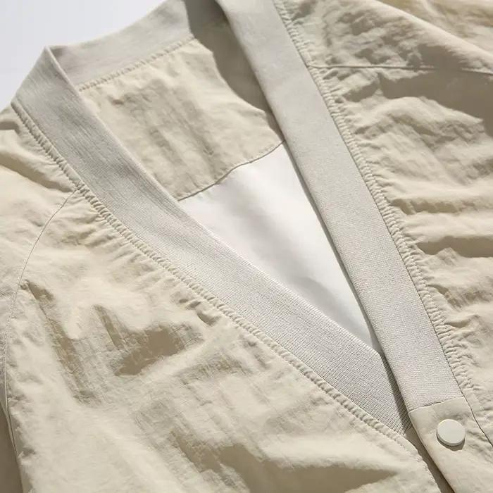 Cityboy-Manteau d'extérieur à col en V pour hommes et femmes, Streetwear, Veste cargo vintage, Veste