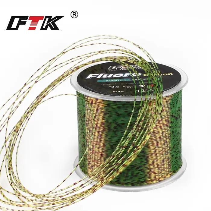 FTK 120m ligne de pêche Invisible ligne de revêtement en fluorocarbone moucheté 0.20mm-0.50mm 4.13LB