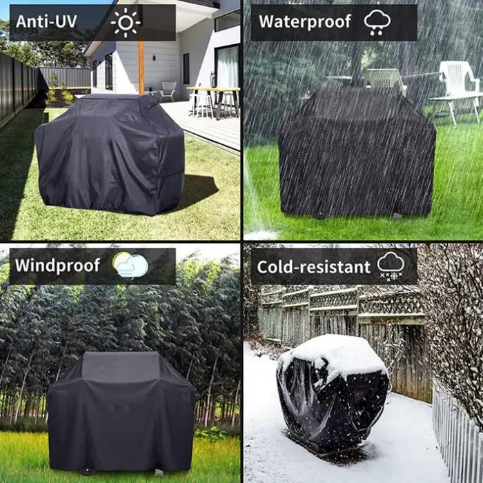 Couverture de gril de Barbecue en tissu Oxford 210D, couverture de Barbecue Durable, robuste, étanch
