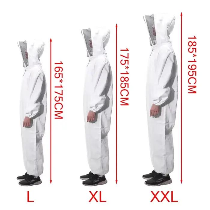 Vêtements pour apiculteurs complets, Protection professionnelle des abeilles, combinaison pour apiculture, voile de sécurité, chapeau, robe, équipement pour tout le corps