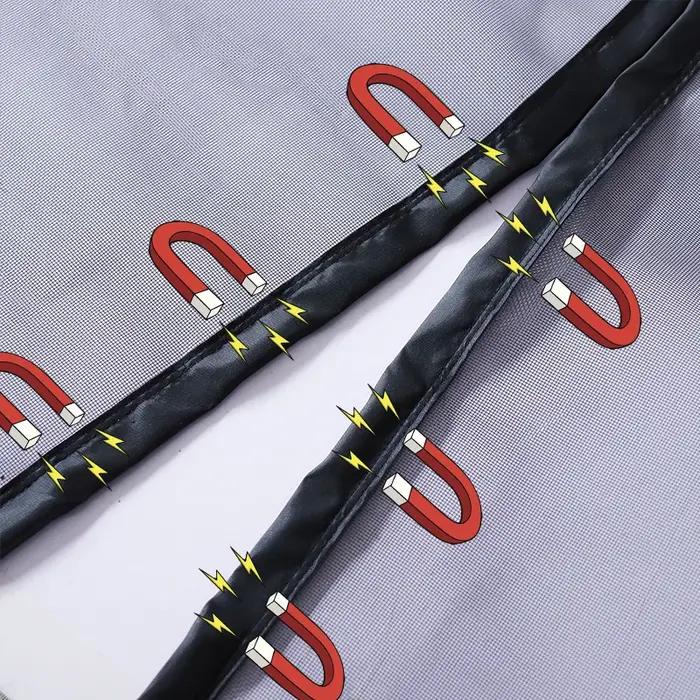 Moustiquaire magnétique pour porte, taille personnalisée, rideau anti-mouches, fermeture automatique