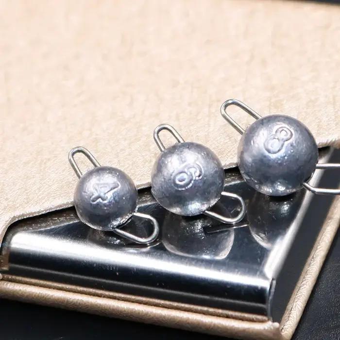 10 pièces/lot pêche Cheburashka plombs gabarit tête balle poids plomb plomb pour leurre souple chang