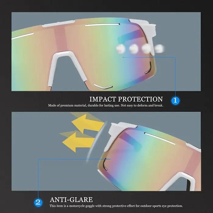 Lunettes de soleil de cyclisme polarisées pour hommes et femmes, lunettes coupe-vent, verres polaris