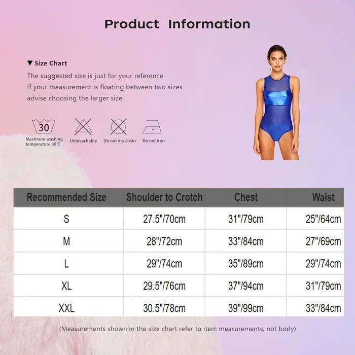Maillots de bain brillants pour femmes, maille transparente, Patchwork métallique brillant, body san