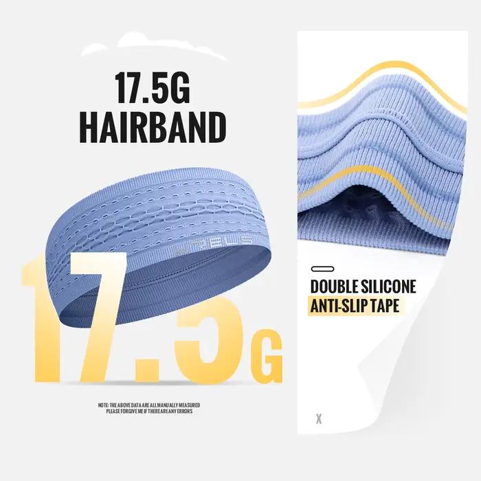 1pc Sport bandeau antidérapant évacuant l'humidité entraînement bandeau pour hommes femmes Fitness c