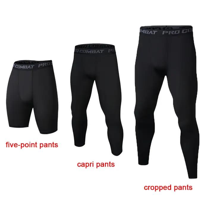 Leggings de sport fins, ajustés, à séchage rapide et respirants pour hommes, collants de course et s