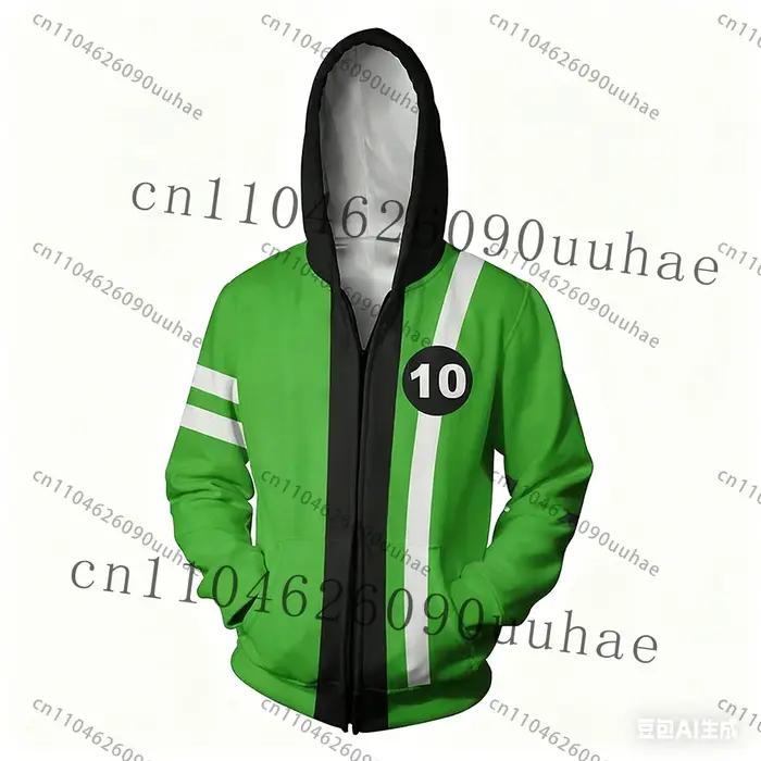 Nouveau Anime Omnitrix Ben10 sweat à capuche Cosplay pull Ben Tennyson imprimé enfant sweat à capuch