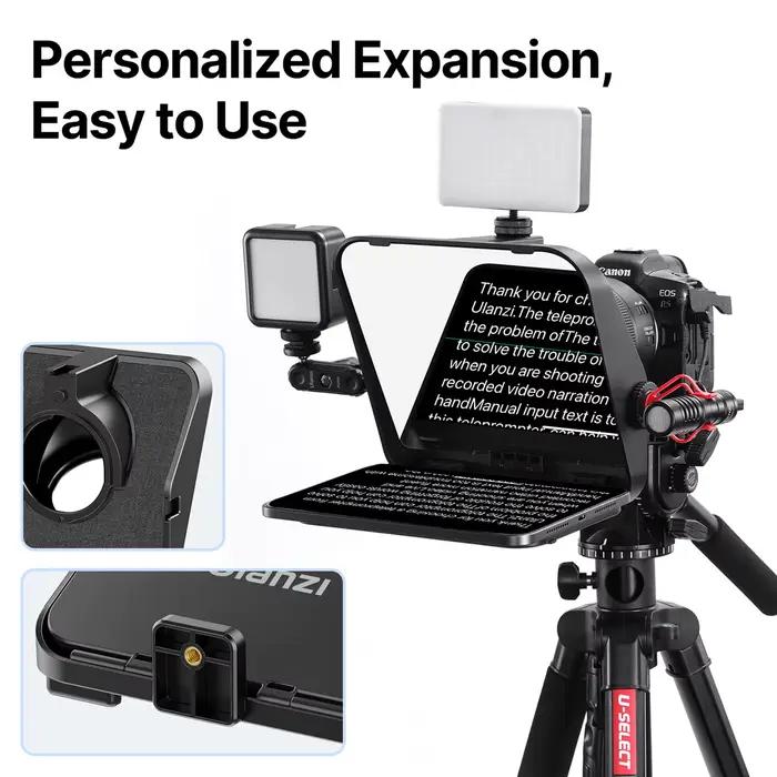 Ulanzi RT02 téléprompteur universel téléprompteur appareil photo reflex numérique Smartphone tablett