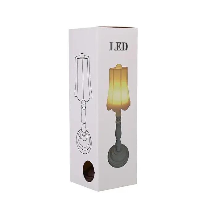 Lampe de bureau LED blanche, échelle 1/6, modèle de meubles pour jouets chauds, accessoire de maison