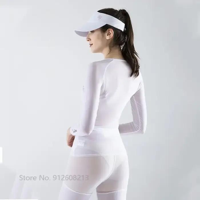 FZLOVE-T-shirt de golf pour femme, T-shirt de sport pour femme, Protégé contre le soleil, Chemise de