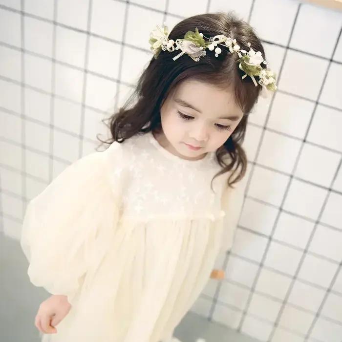 HoneyCherry nouveaux enfants robes pour filles printemps fille robe enfant bébé doux princesse robe