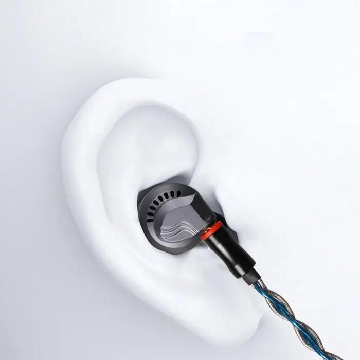 Yincrow RW-3000 phare HIFI casque IEM 15mm unité d'entraînement dynamique métal musique en cours d'e