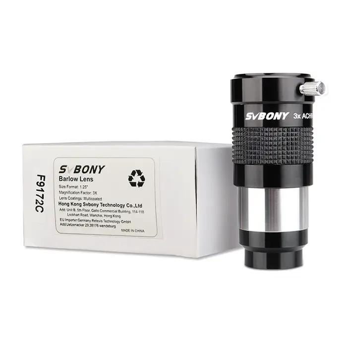 SVBONY-Télescope EySIM avec lentille de Barlow 3x entièrement multicouche, achromatique avancé, 1.25