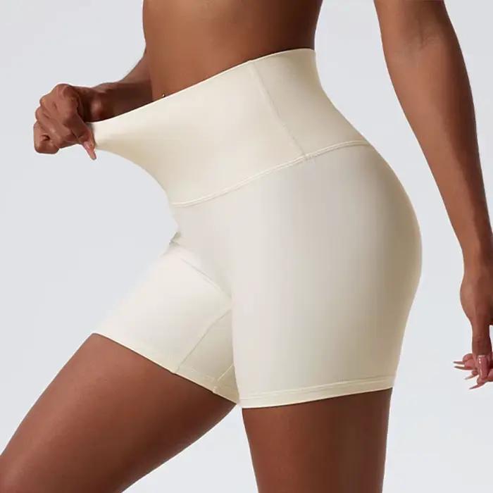 Vêtements de yoga été super doux - Leggings taille haute et shorts push-up pour femmes