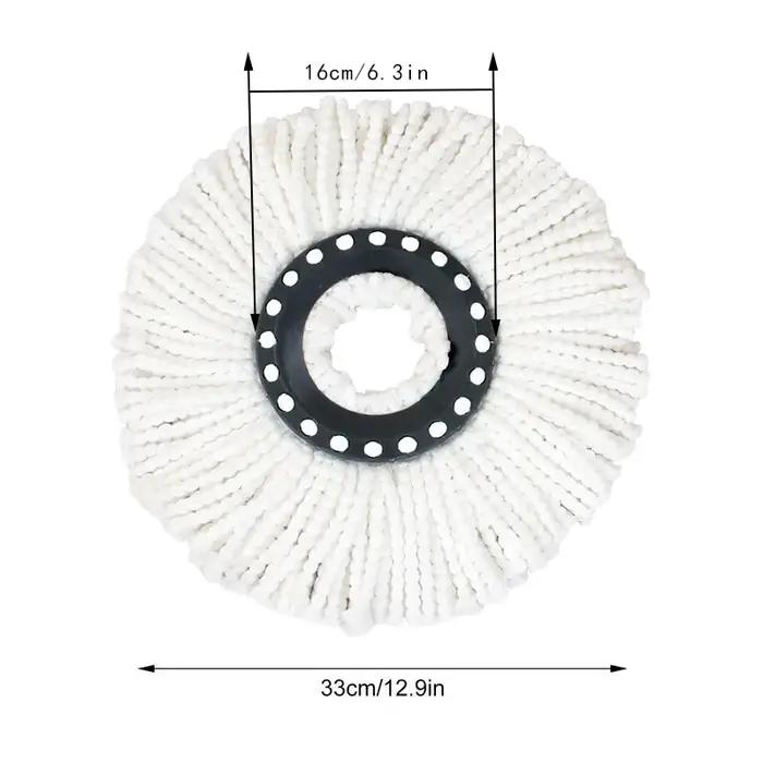 Remplacement rond 360 ° Tête de vadrouille rotative, accessoires de nettoyage de serviettes de sol,