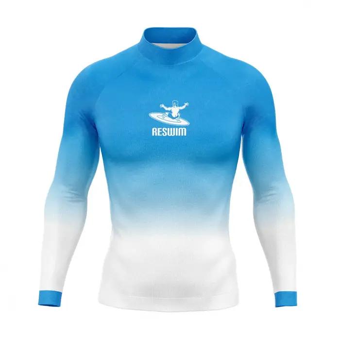 Nouveaux T-shirts de surf et de plongée pour hommes, maillots de bain, rashguards à manches longues,