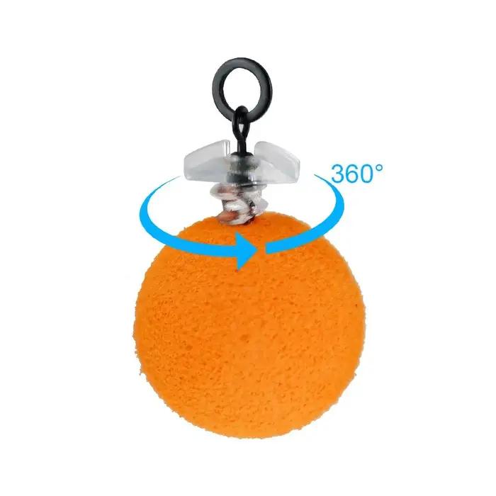 10 Pièces Vis d'appât en plastique avec Emerillons Roulant Pêche Carpe avec Anneau D-Rig Chod Rig A
