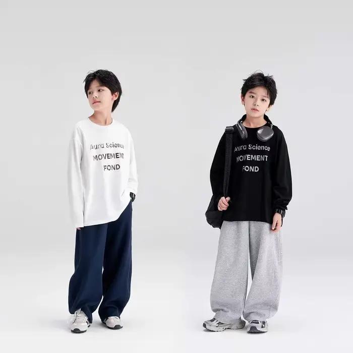 Pantalon de survêtement en coton UNITIM pour garçons, coupe décontractée, pour enfants de 5 à 14 ans