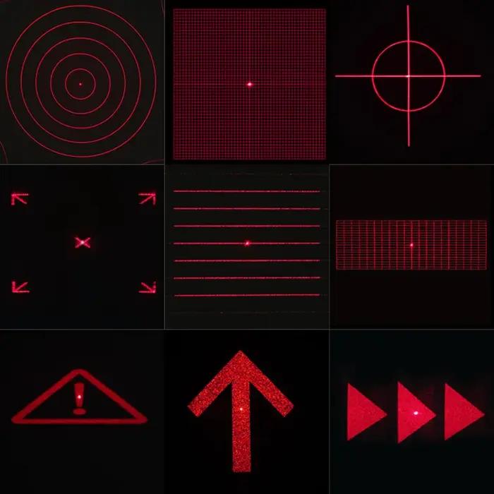 Lentille d'éléments optiques diffractifs DOE, grille DG, motif de lumière laser, effet d'éclairage é