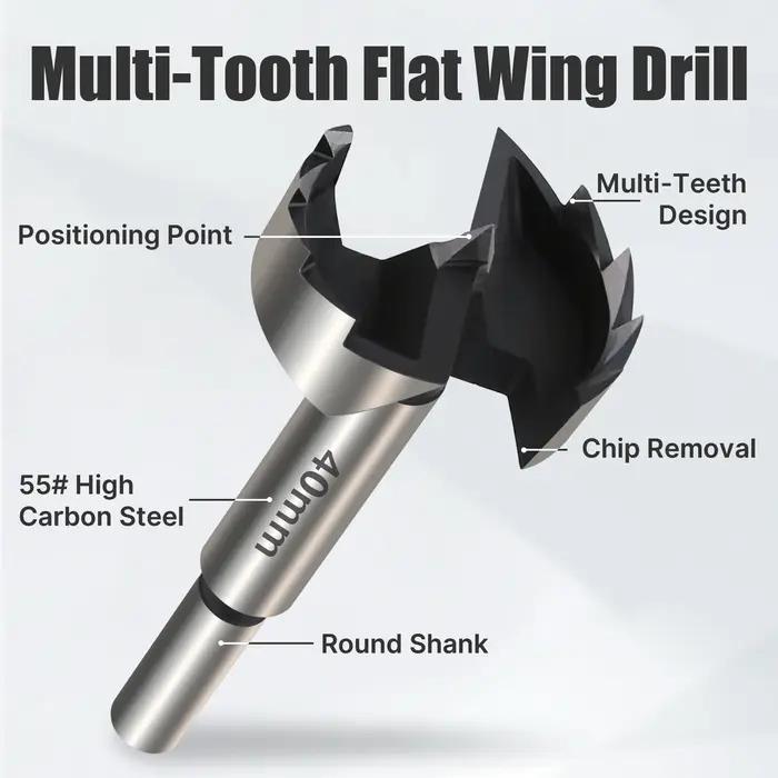 Versery 1 pièce 6mm-100mm Forstner outils de travail du bois scie cloche charnière forets alésage ti