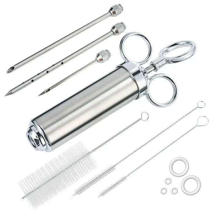 Kit d'Injecteurs d'Assaisonnement pour la Viande à la MDF ade, Injecteurs de Viande Urkey, Seringue