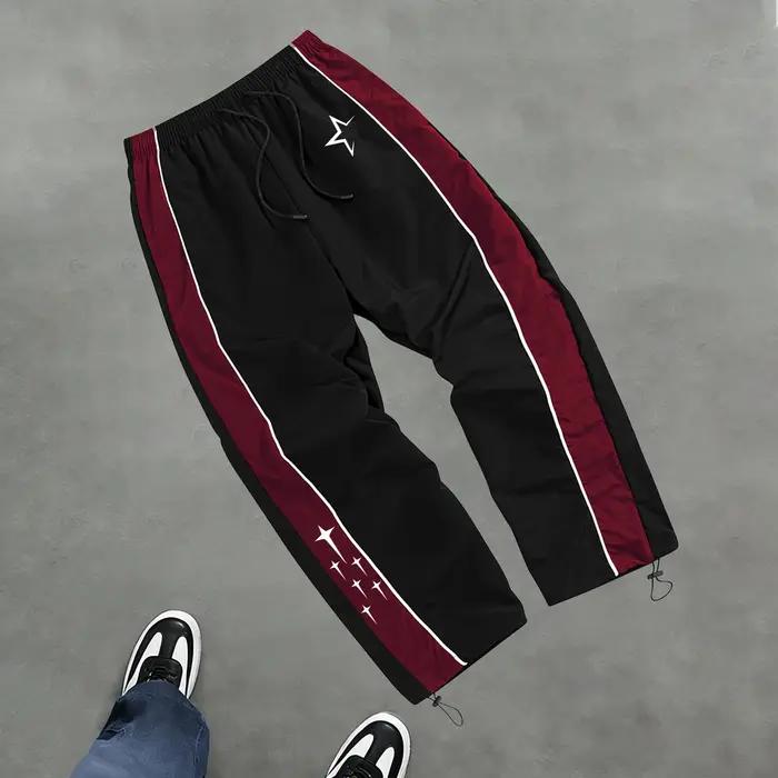 Pantalon de sport décontracté à imprimé étoiles pour hommes