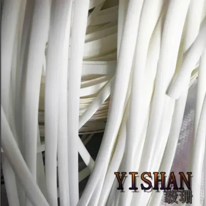 70 mètres (500g) largeur: 8mm blanc dégradé plat synthétique rotin matériel de tissage en plastique