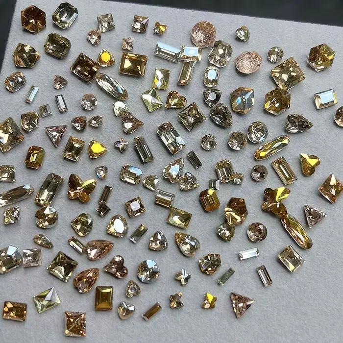 Strass scintillants multi-formes pour Nail Art, verre brillant de qualité, pierres précieuses pour N