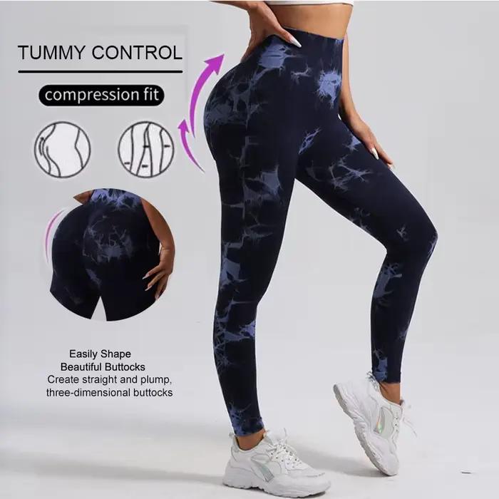WAREBALL nouveau cravate colorant pantalons de Yoga Leggings de gymnastique femmes sans couture tail