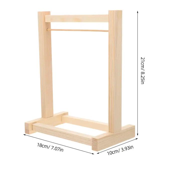 Cintre en bois pour jouets, porte-vêtements pour bébés, porte-vêtements T1, étagère de rangement pou
