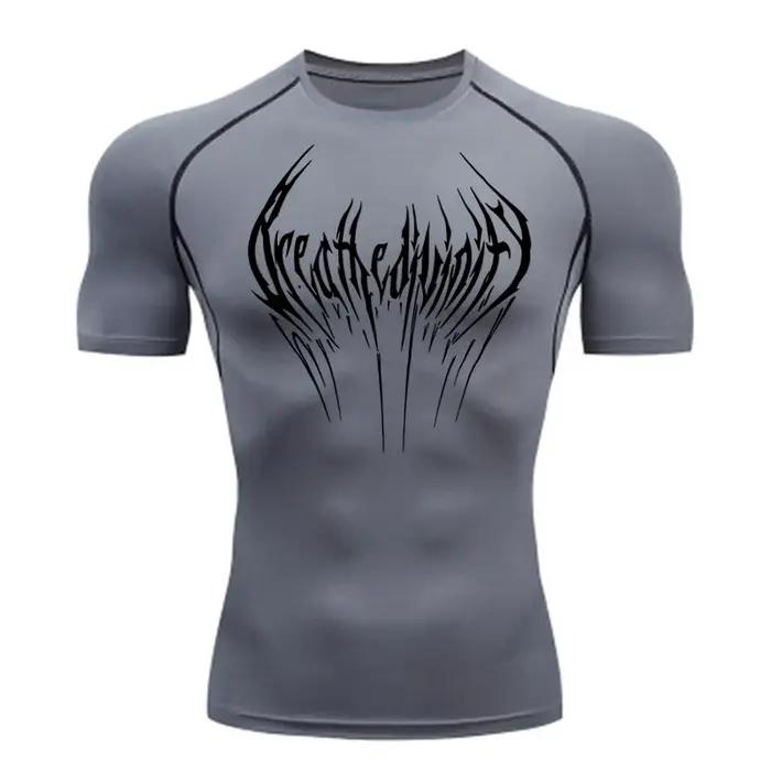 Nouvelle chemise de Compression pour hommes Fitness Gym Rashgard sport course T-shirt haut imperméab