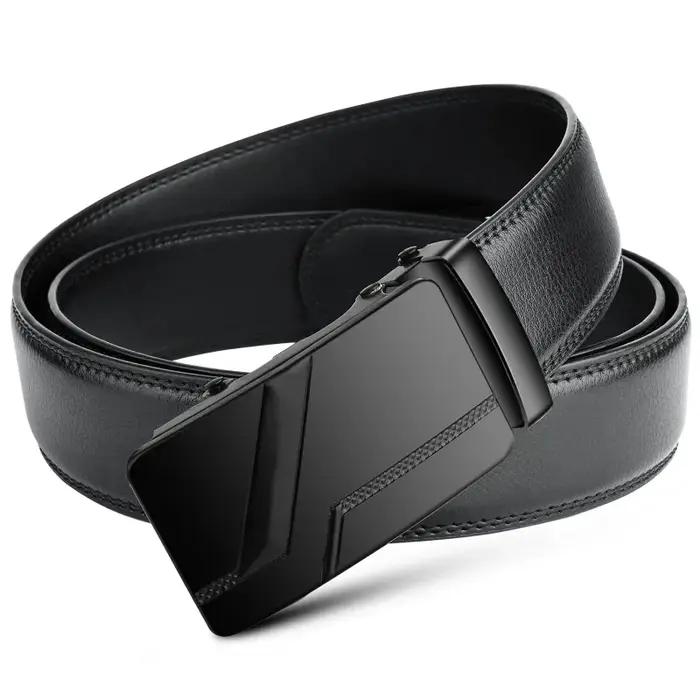 DINISITON – ceintures pour hommes d'affaires, ceintures de marque de luxe authentiques, boucles méta