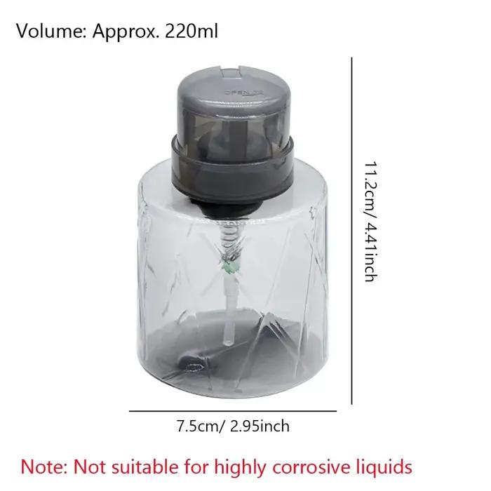 Distributeur de pompe vide verrouillable rechargeable, nettoyeur de manucure, conteneur démaquillant
