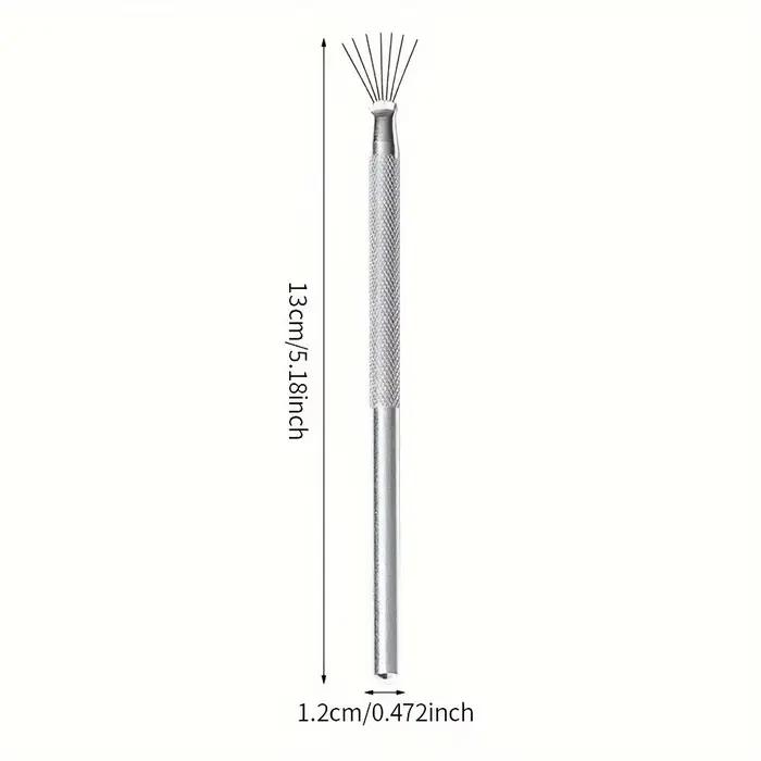 Professionnel 7 broches rayure Nail Art Liner brosse 3D pointe Ultra-mince ligne dessin stylo UV Gel