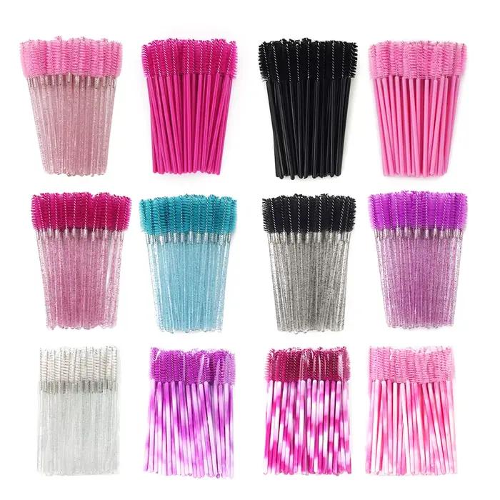 ANNAFRIS-Brosse à cils en cristal, tête souple, outil de maquillage, baguette d'extension de cils, m