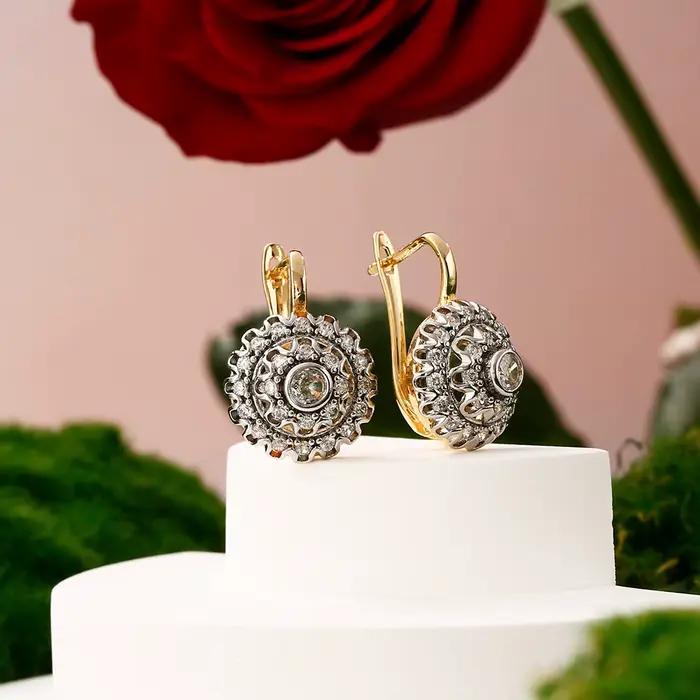 Boucles d'oreilles en vermiculite incrustée de conesh creux, bijoux à la mode plaqués or 14 carats,